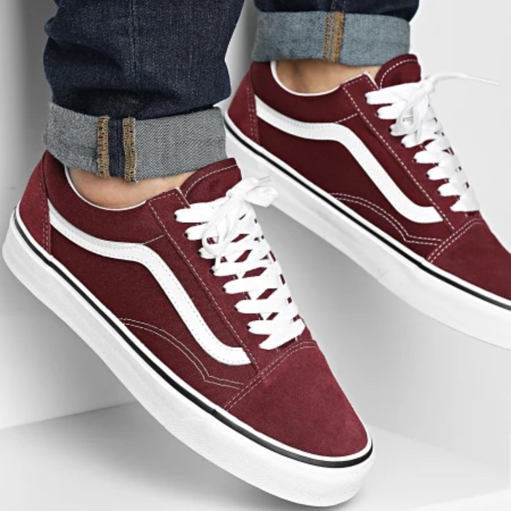 Like New [Vans] Burgundy Red Low Top < Old Skool > Shoes + Sneaker | M 6 - W 7.5